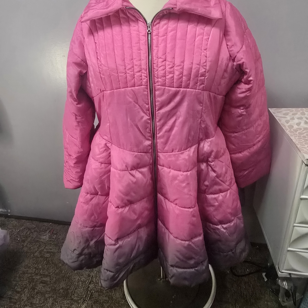 VENUS Pink and Gray Ombre Kids Puffer Jacket